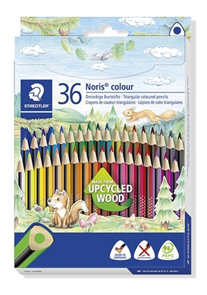 Staedtler olovka u boji Noris Upcycled Wood trokutasta (36)